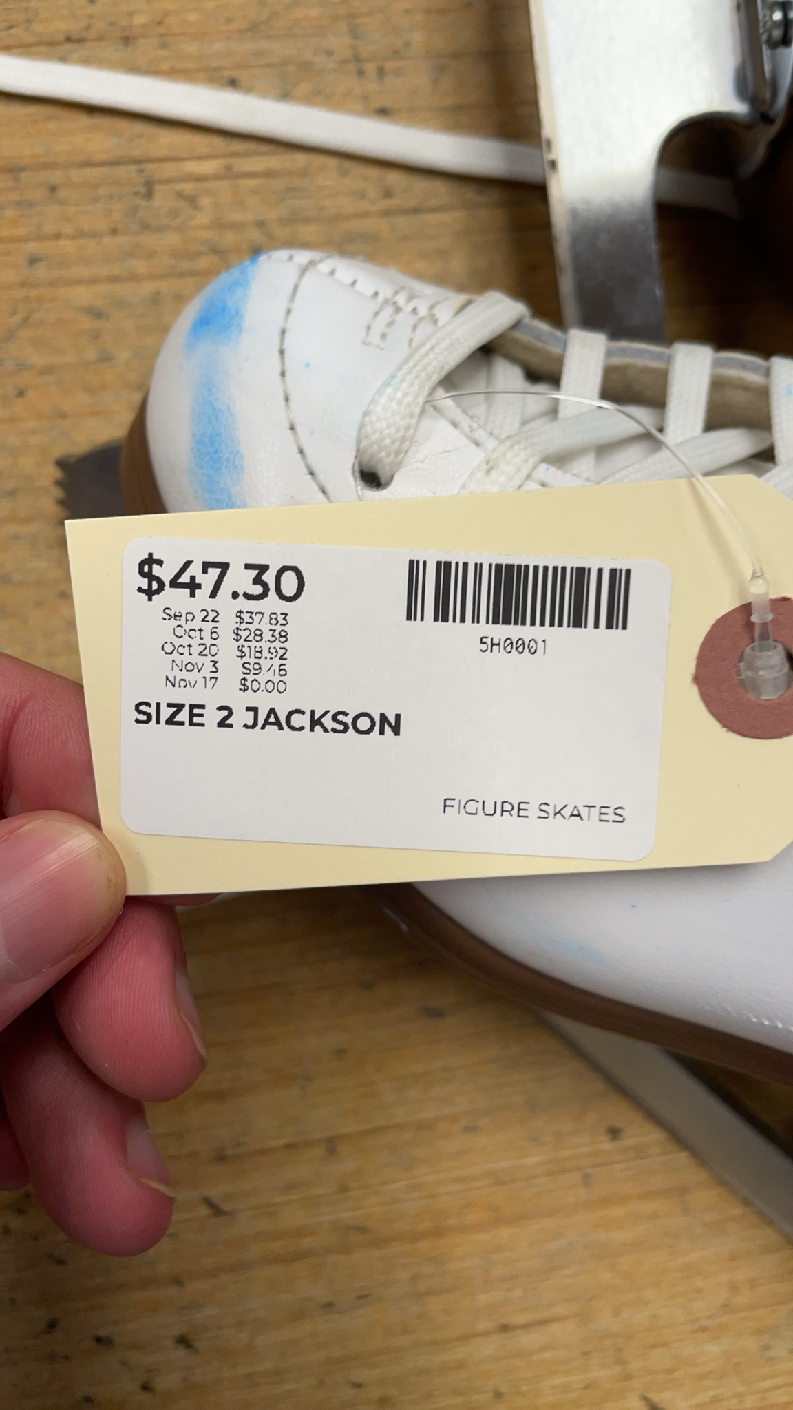Jackson Mystique Size 2 Figure Skates