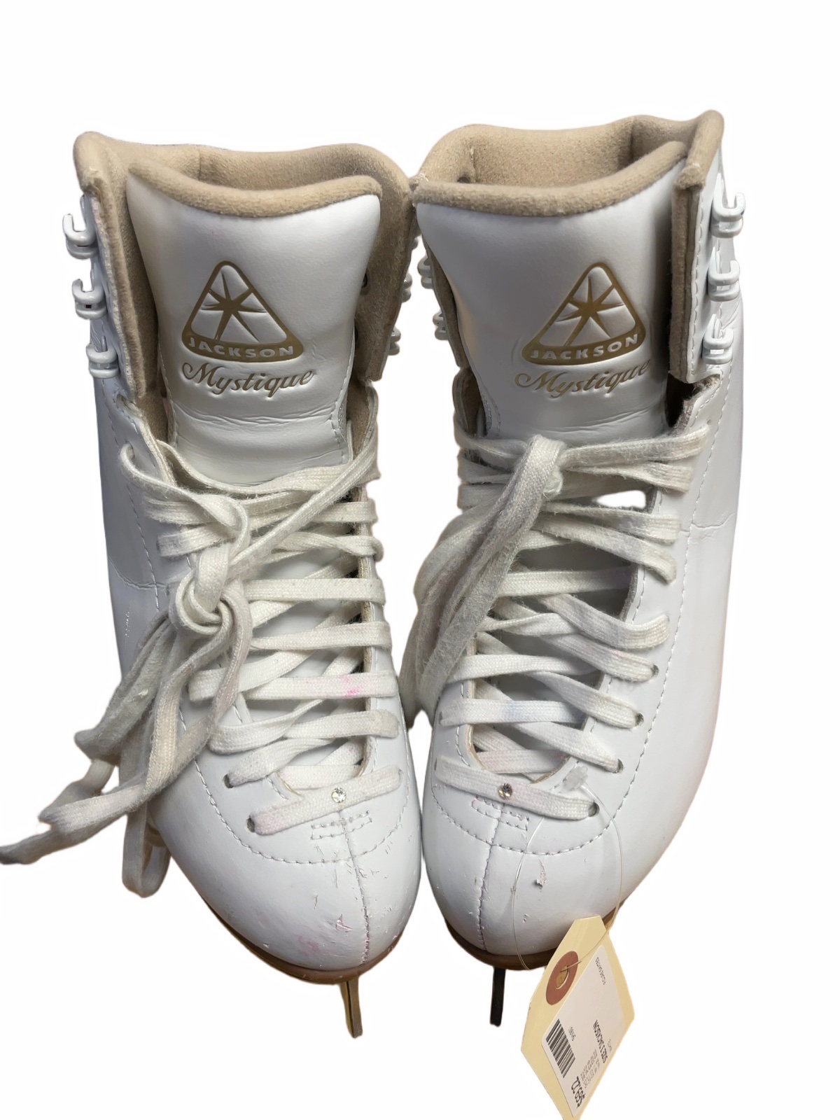 Jackson Mystique Size 3 White Figure Skates - image 1