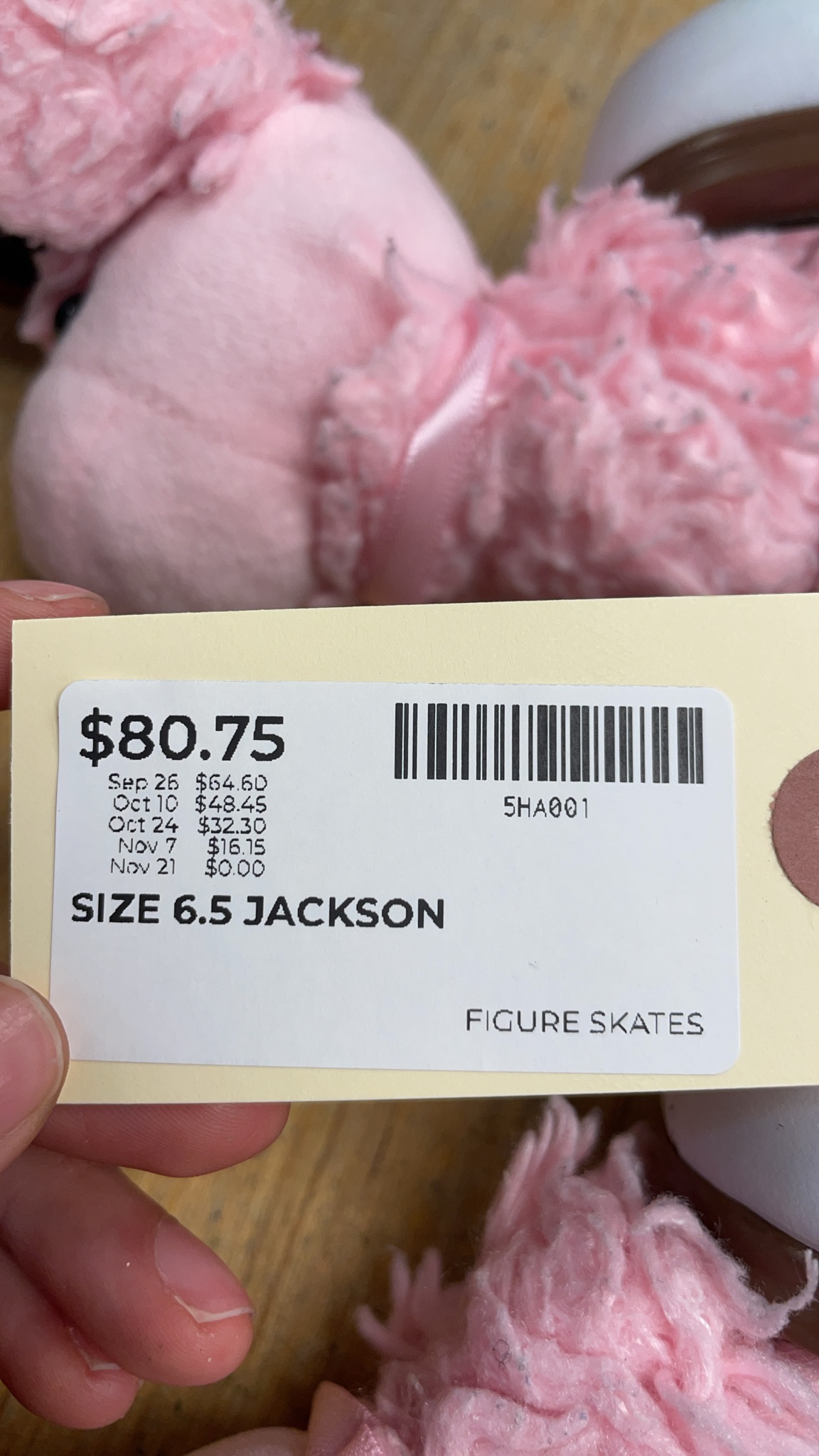 Jackson Mystique Size 6.5 Figure Skates