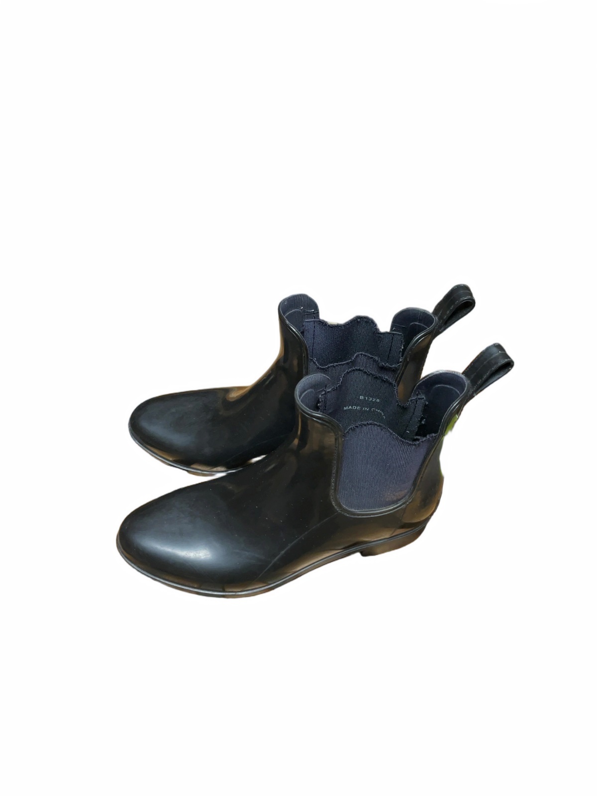 J.Crew Chelsea Rain Boots Size 8 Black - image 1