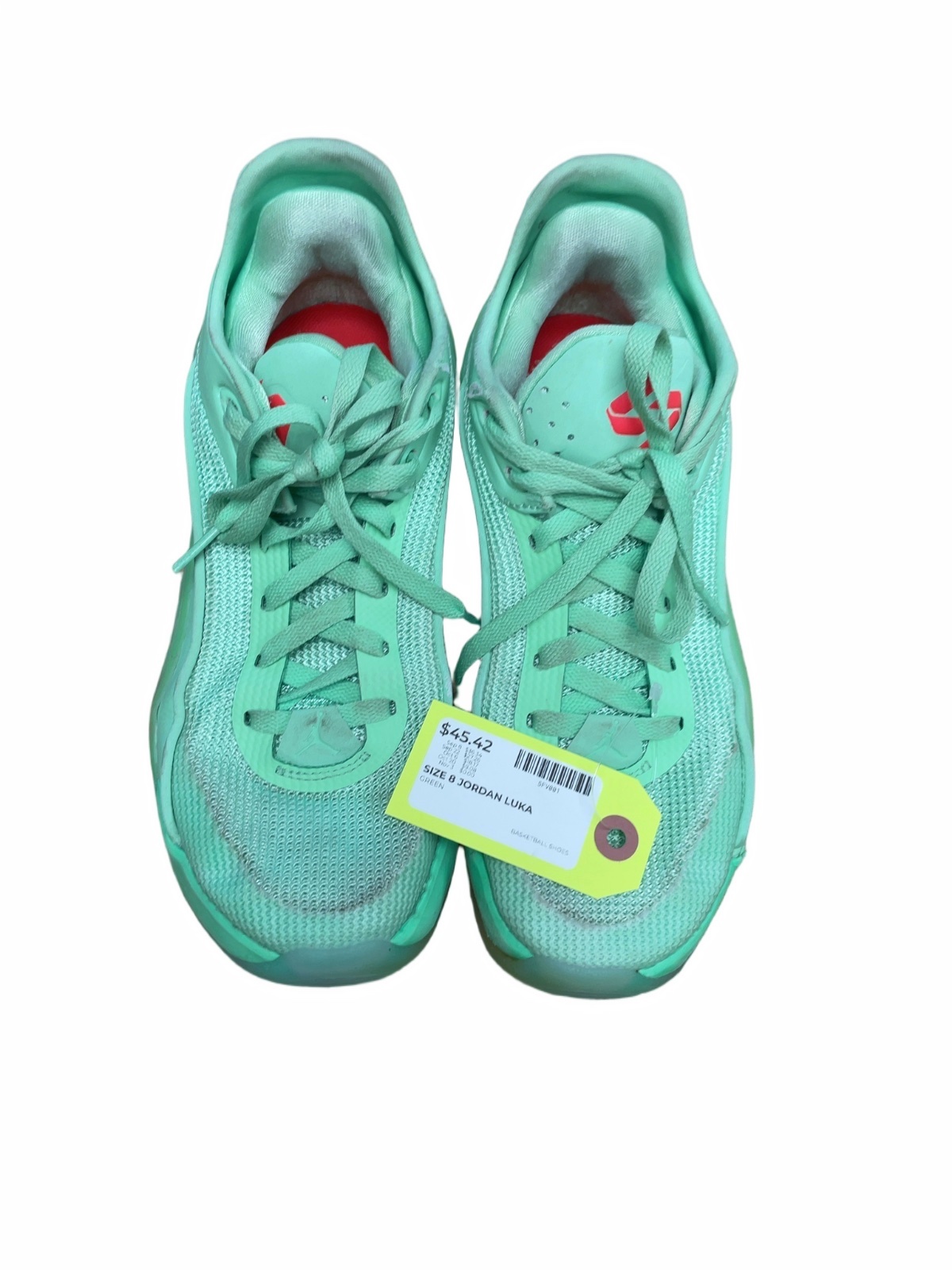 Jordan Luka Basketball Shoes - Size 8 - Green