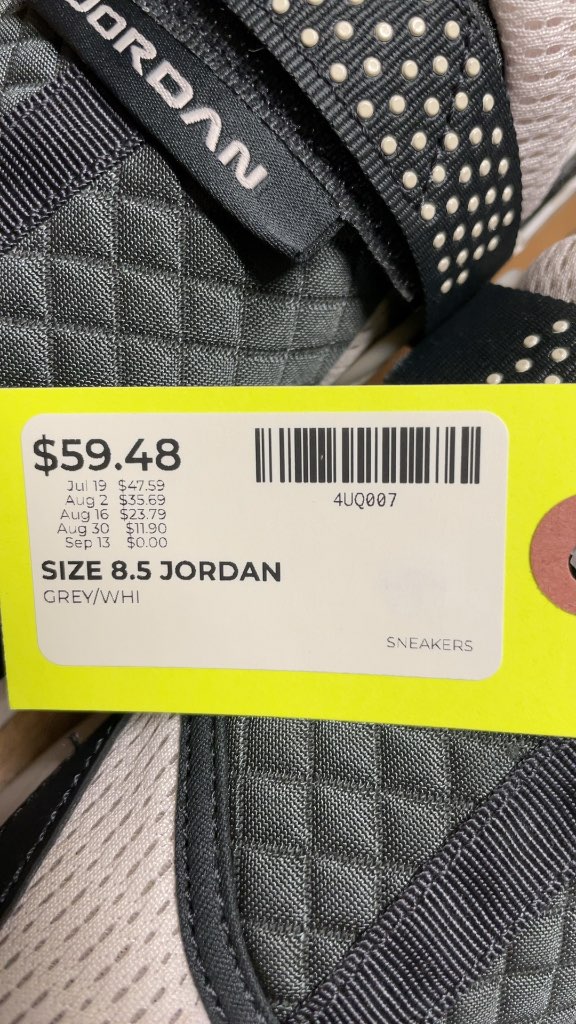 Jordan Trunner LX Sneakers - Grey/White - Size 8.5