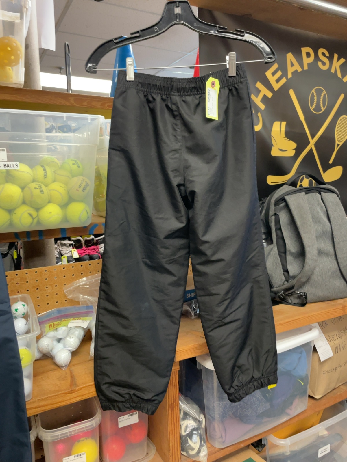 Junior 7/8 Joe Lined Rain Pants - Black