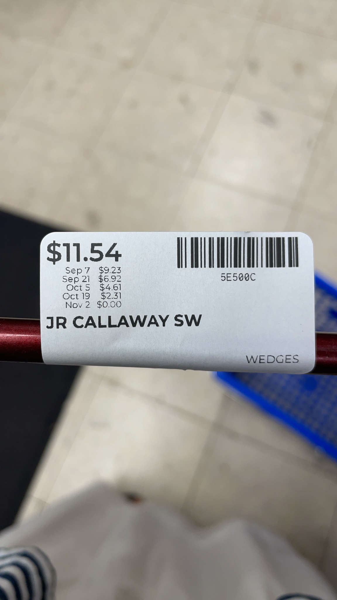 Junior Callaway XJ Sand Wedge
