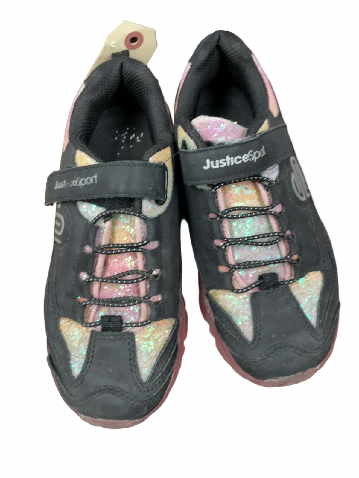Justice JusticeSport Size 3 Black/Glitter Shoes
