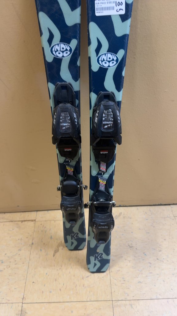 K2 Indy 100 Junior Skis Used 100cm