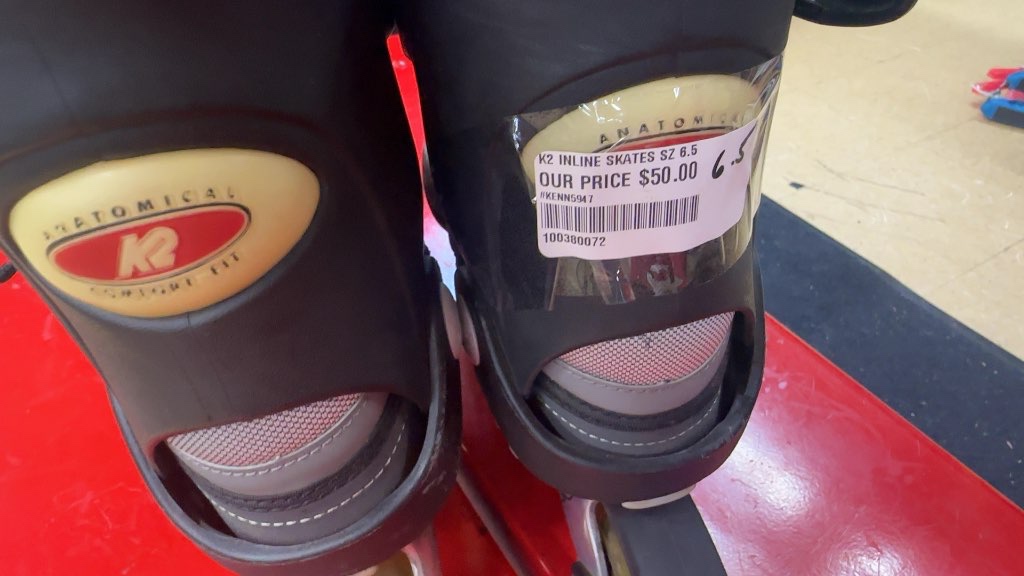 K2 Inline Skates Size 6.5