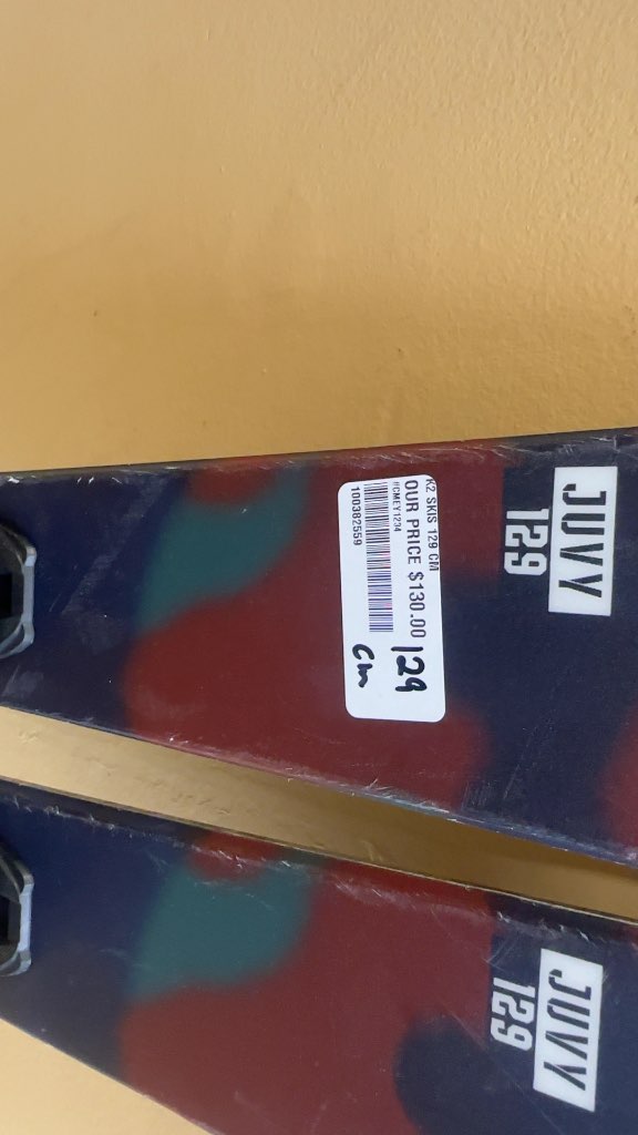 K2 Juvy Youth Skis Camo Used 129cm