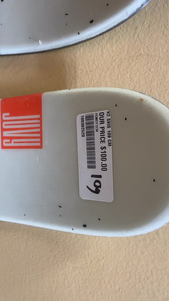 K2 Juvy Youth Skis with Marker 4.5 Bindings - Used - 109cm