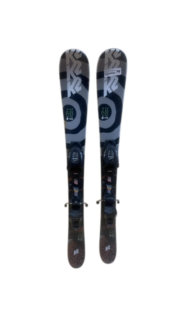 K2 Juvy Youth Skis with Marker 4.5 Bindings Used 109cm - image 1
