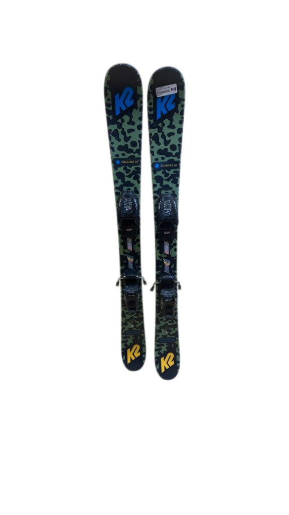 K2 Poacher Jr Skis with Marker 4.5 Bindings Used 109 cm - image 1