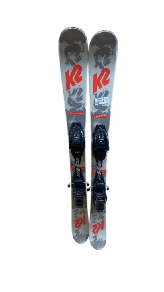 K2 Poacher Jr Skis with Marker 7.0 Bindings Used 109cm - image 1
