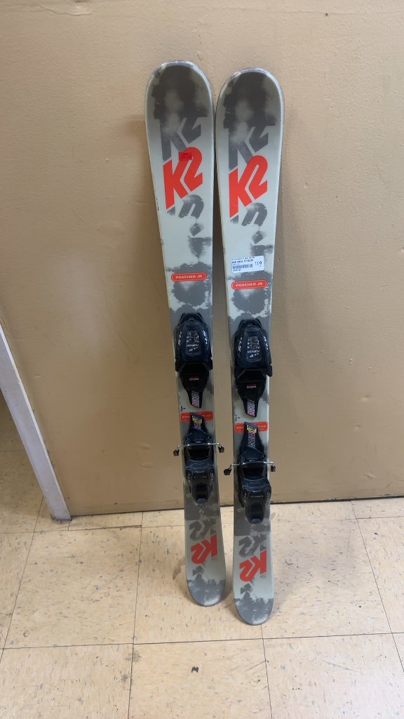 K2 Skis Poacher Jr with Marker 4.5 Bindings Used 119 cm