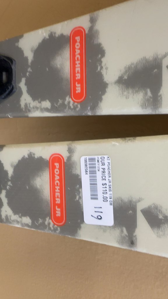 K2 Skis Poacher Jr with Marker 4.5 Bindings Used 119 cm