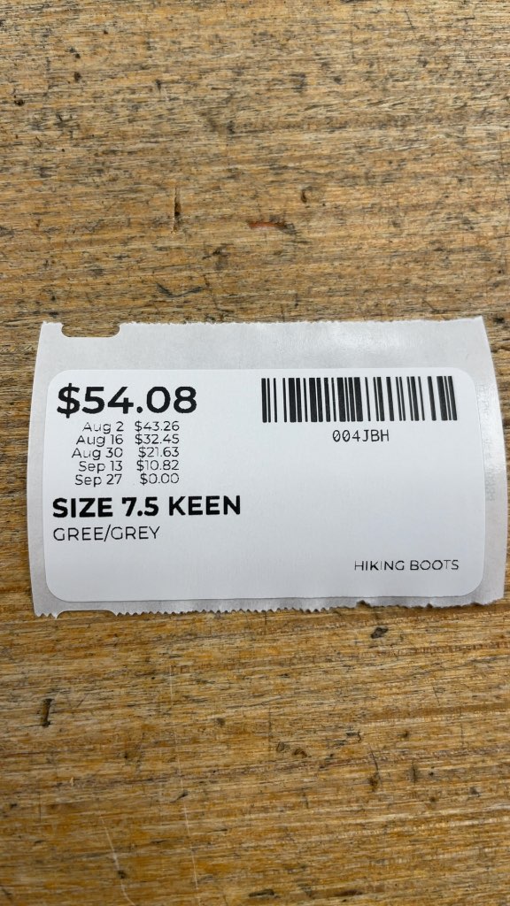 Keen Hiking Boots - Grey/Teal - Size 7.5
