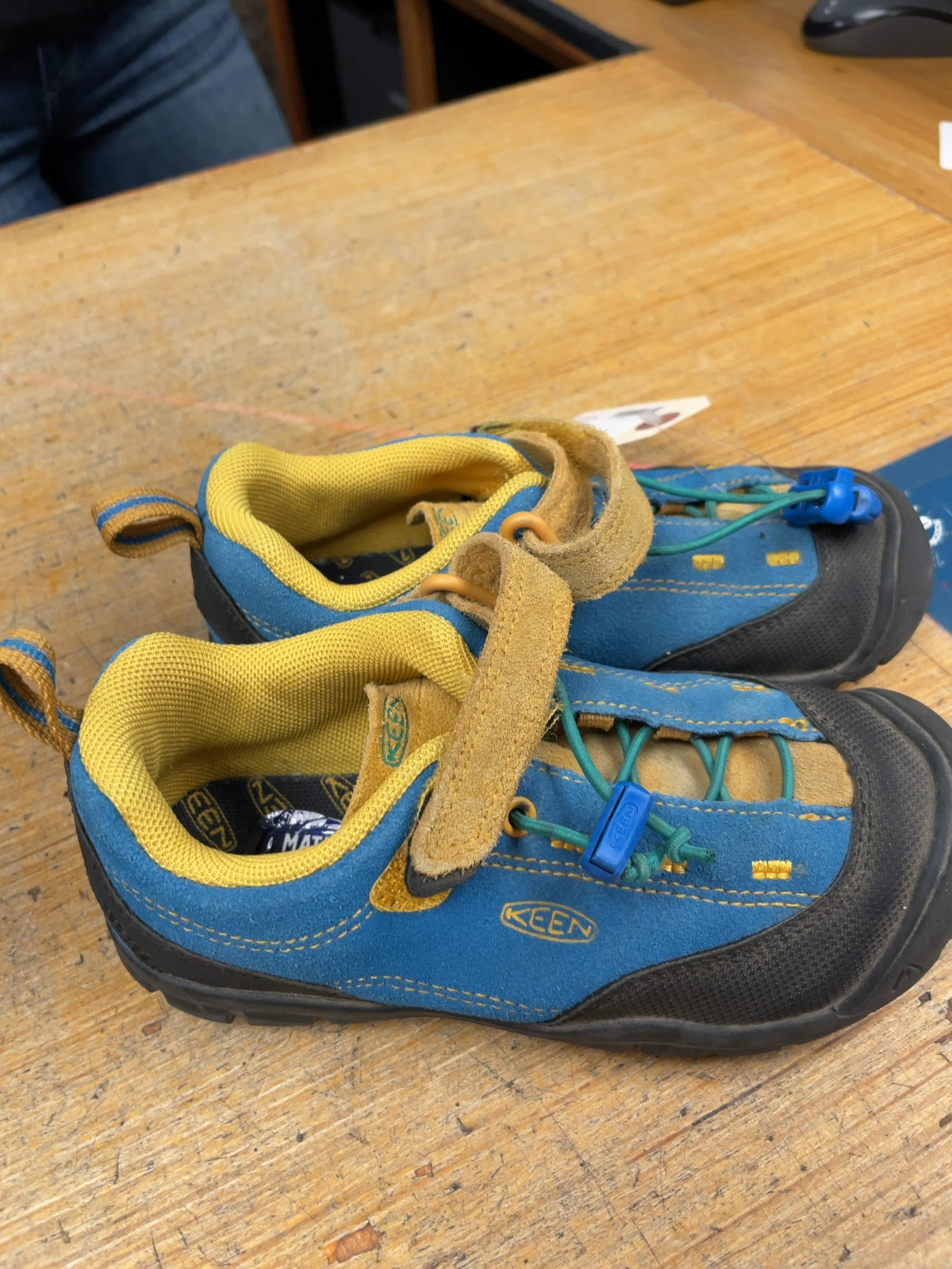 KEEN Hiking Shoes Size 12.5C Blue/Yellow