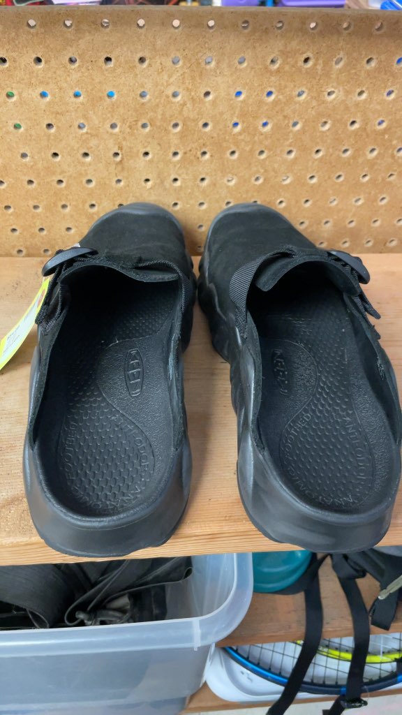 KEEN Men's Black Suede Clogs - Size 11.5