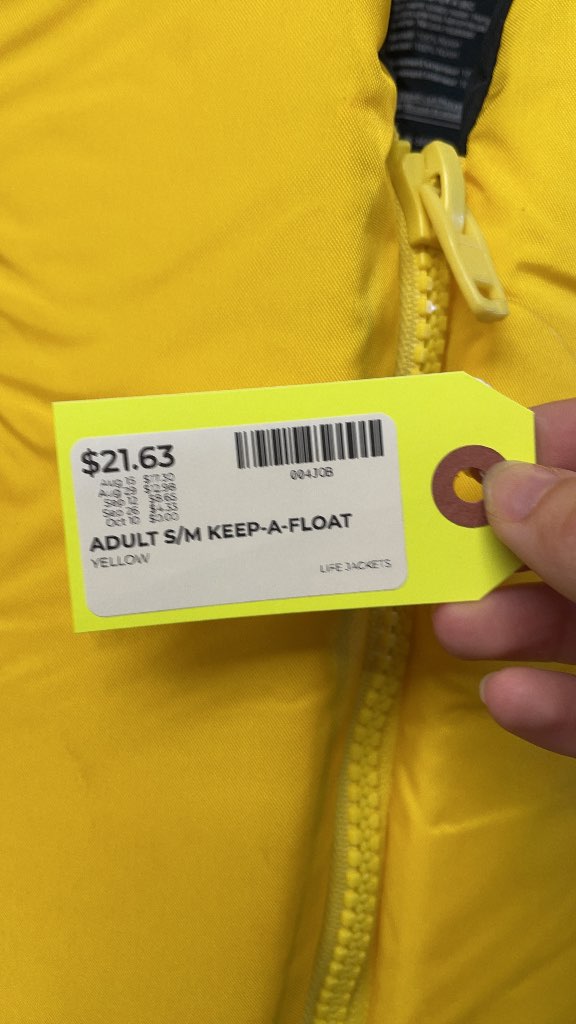 Keep-A-Float Adult S/M Life Jacket
