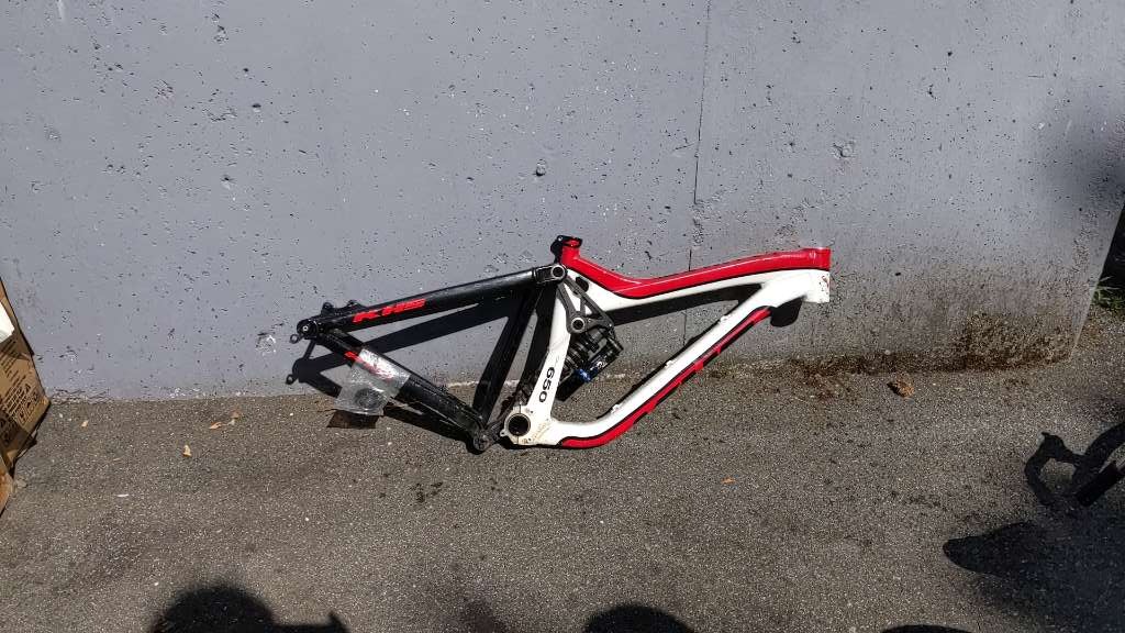 KHS DH 650 Full Suspension Mountain Bike Frame Used 27.5"