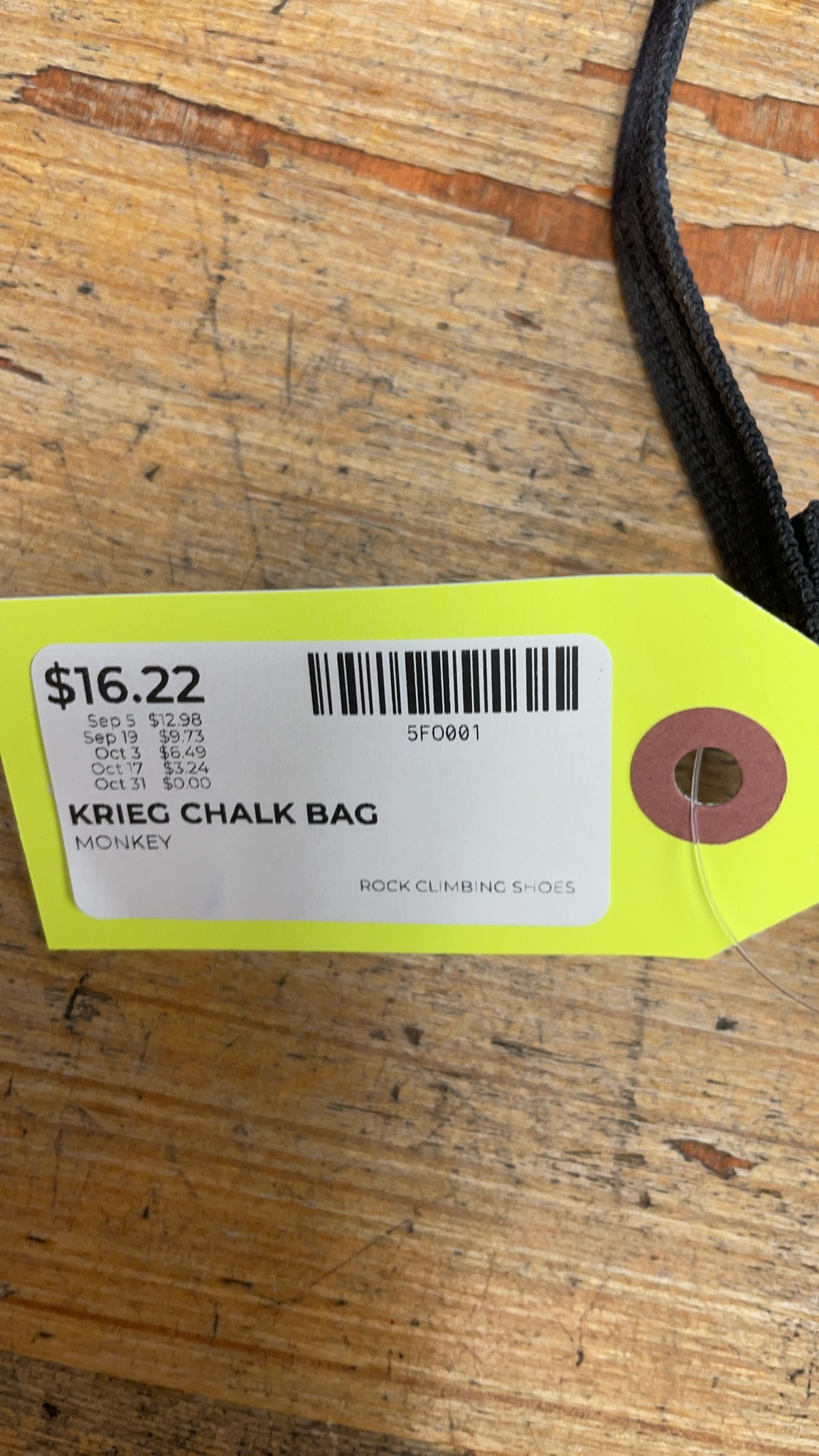 Krieg Monkey Print Rock Climbing Chalk Bag