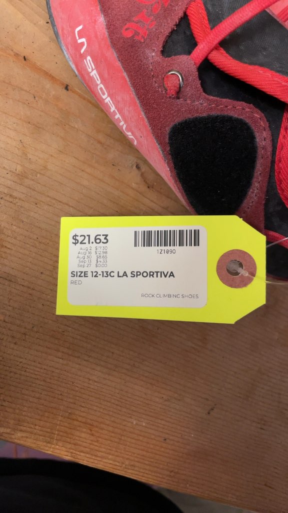 La Sportiva Gripit Kids' Rock Climbing Shoes - Size 12-13C