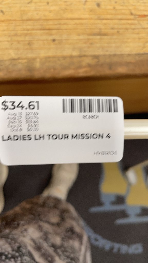 Ladies Left-Handed Tour Mission 4 Hybrid - 22°