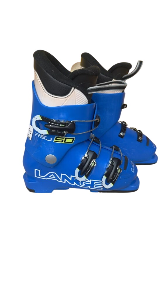 Lange Kids Ski Boots RSJ 50 Blue Used Size 19.5 - image 1
