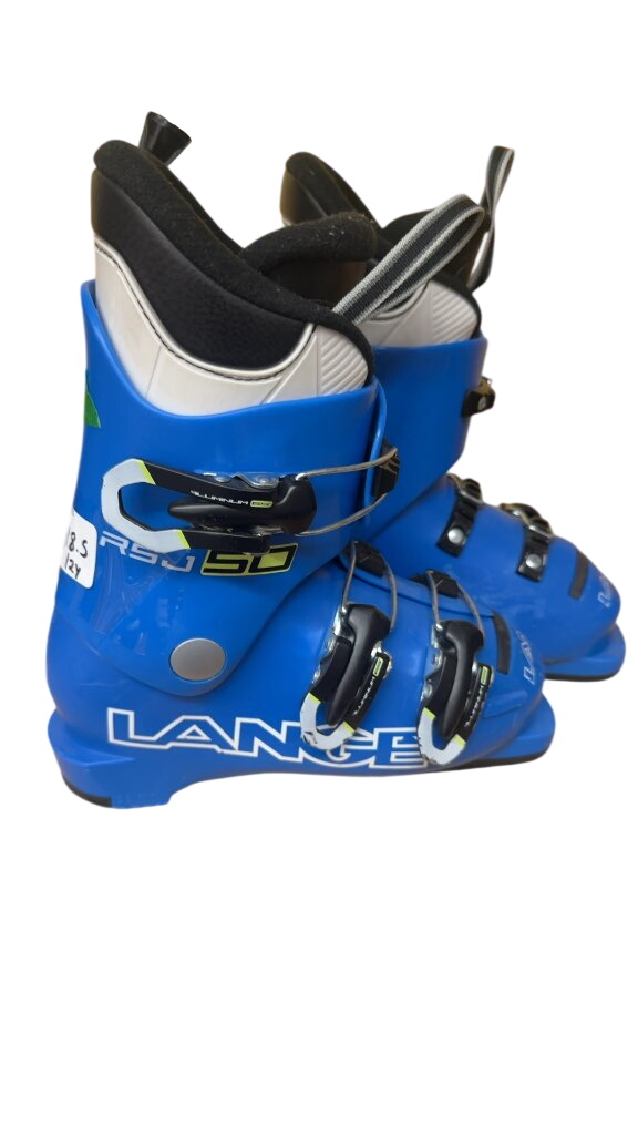 Lange RSJ 50 Kids Ski Boots Blue Used Size 18.5 - image 1