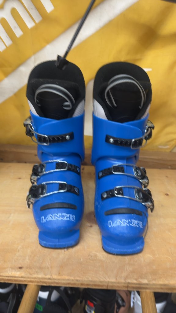 Lange RSJ 50 Kids Ski Boots Blue Used Size 18.5