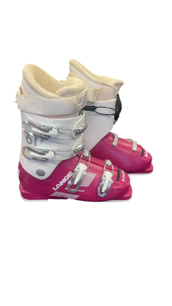 Lange Starlet 60 Ski Boots Pink/White Used Size 24.5 - image 1