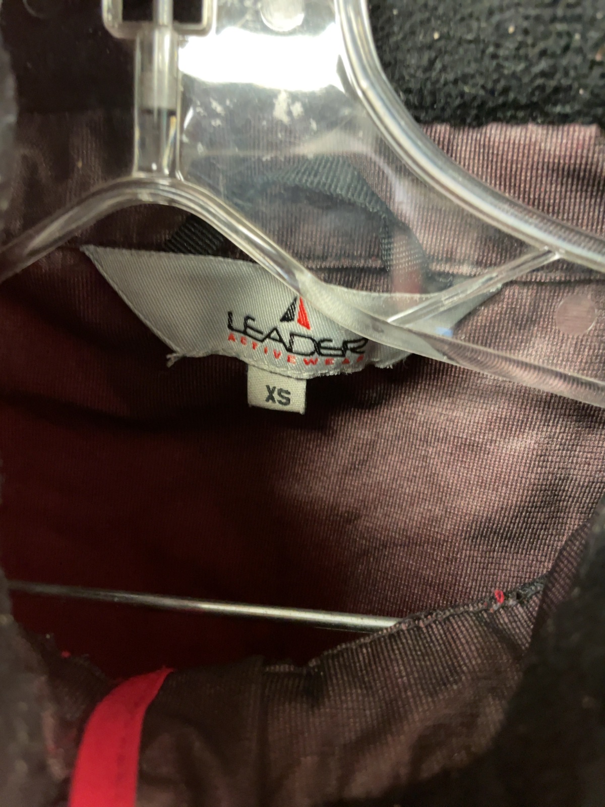 Leader Rain Jacket Size XS Red