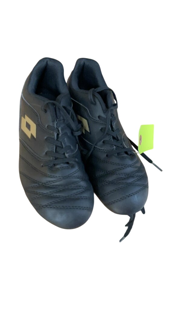 Lotto Soccer Cleats Black/Gold Size 2 - image 1