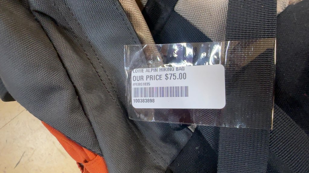 Lowe Alpine APS 7 Hiking Backpack Orange/Grey Used