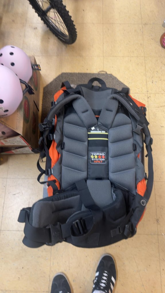 Lowe Alpine APS 7 Hiking Backpack Orange/Grey Used