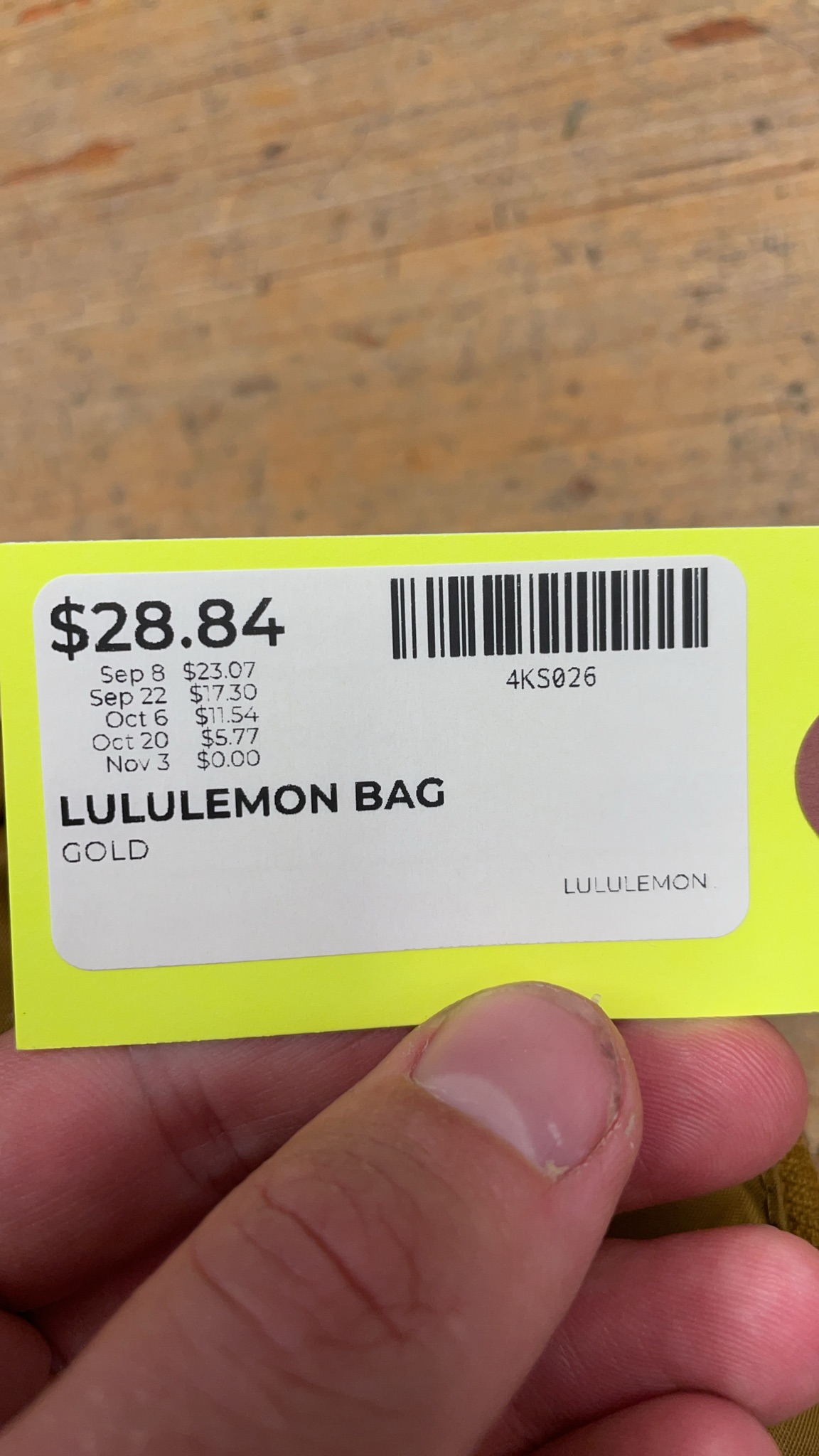 Lululemon Everywhere Belt Bag - Gold