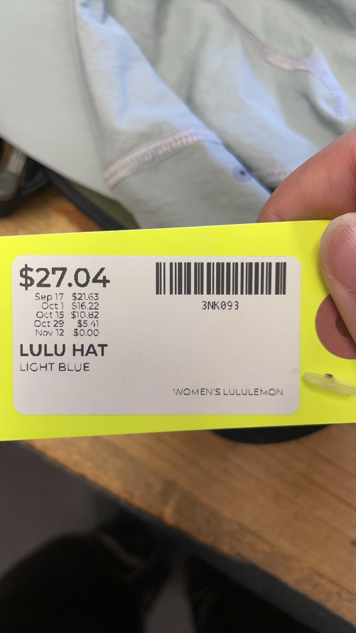 Lululemon Fast and Free Run Hat One Size Light Blue