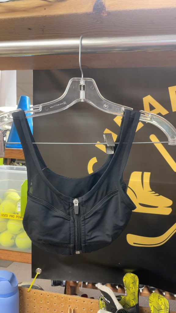 Lululemon Front-Zip Sport Bra - Black - Size 0