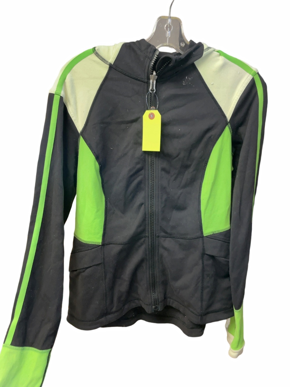 Lululemon Full Zip Hoodie Size 8 Green/Black - image 1