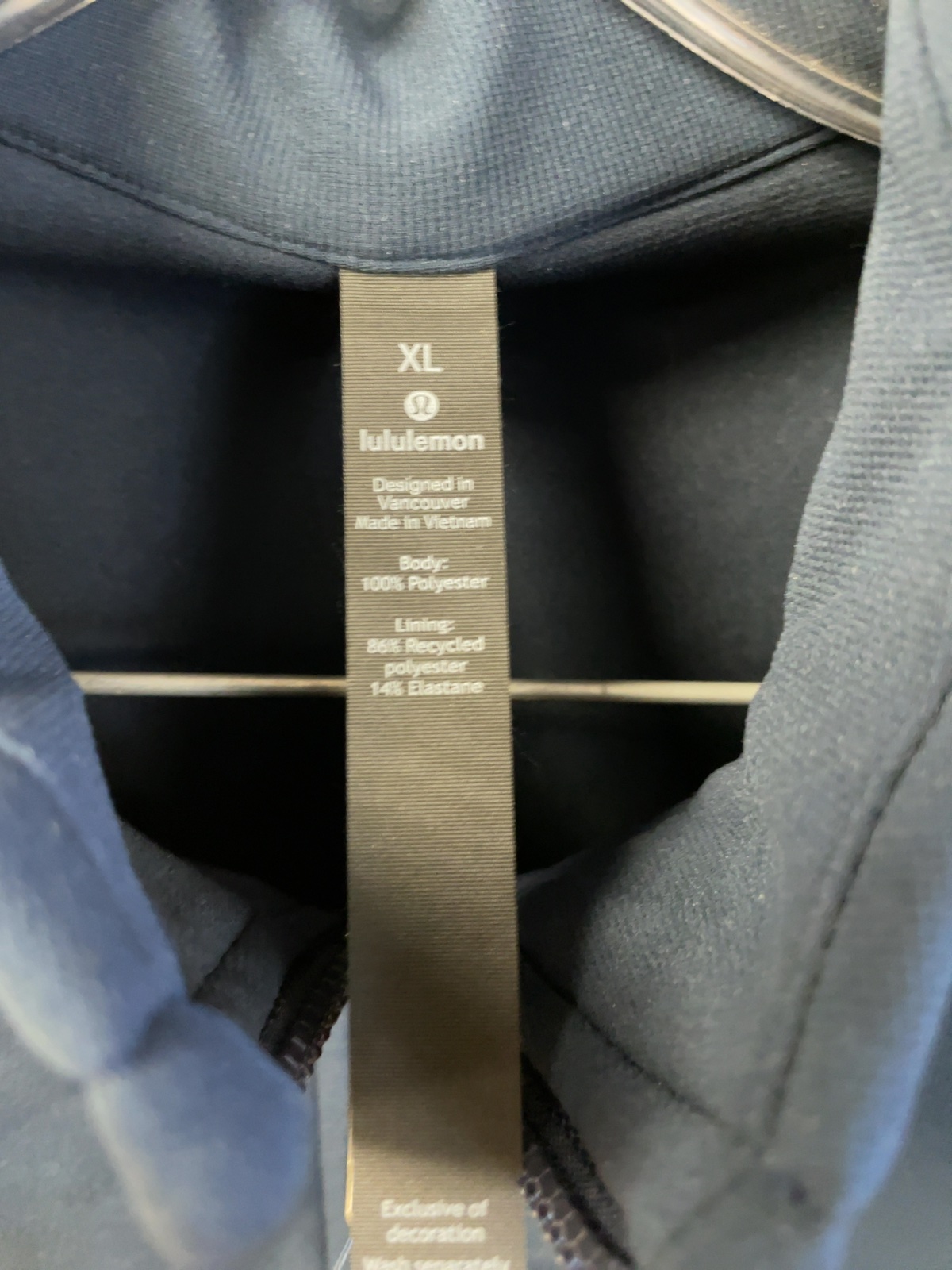 Lululemon Full-Zip Jacket Size XL Blue