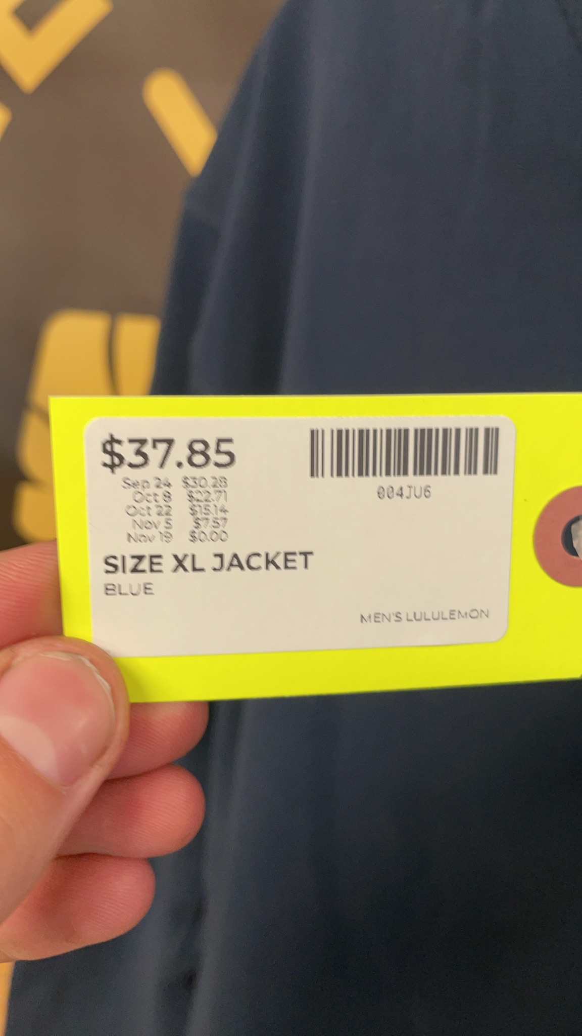 Lululemon Full-Zip Jacket Size XL Blue