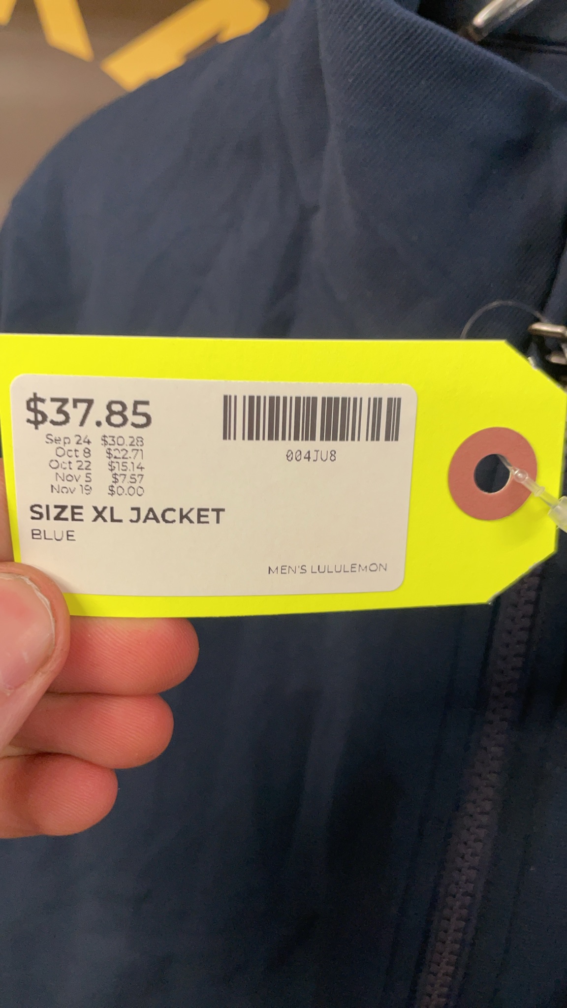 Lululemon Full Zip Jacket Size XL Blue