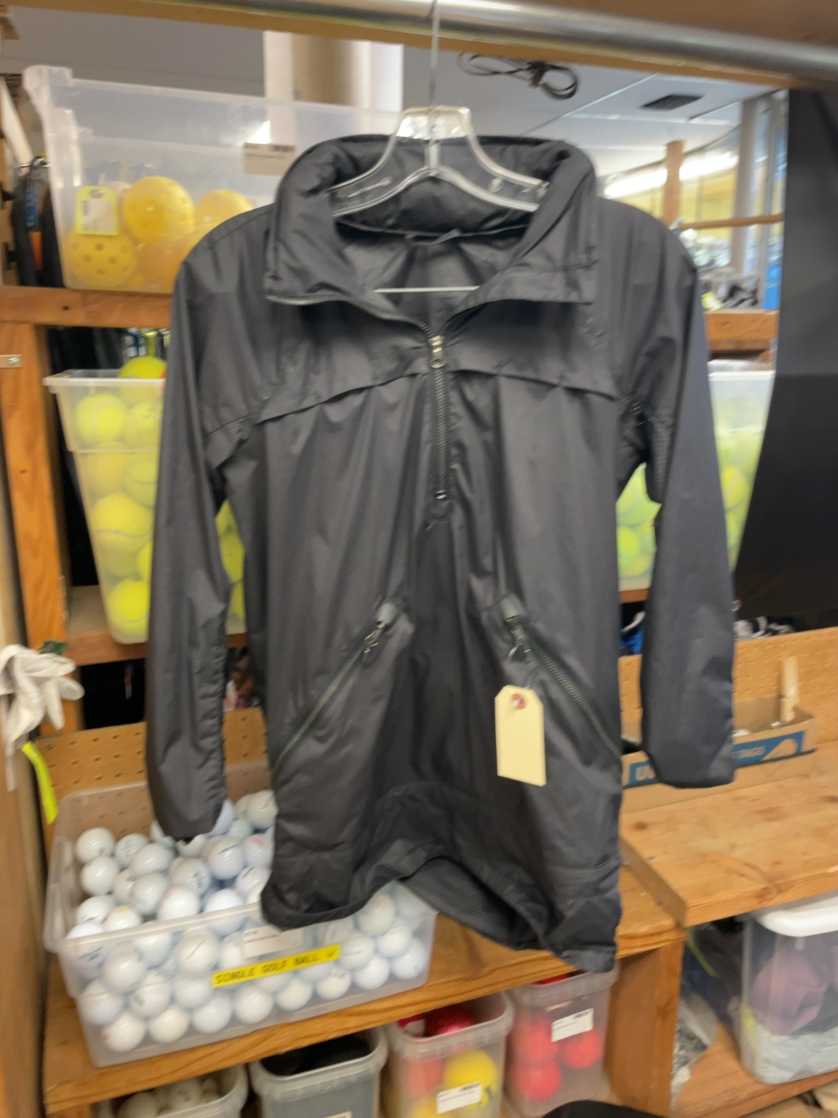 Lululemon Half-Zip Windbreaker Jacket Size 2 Black