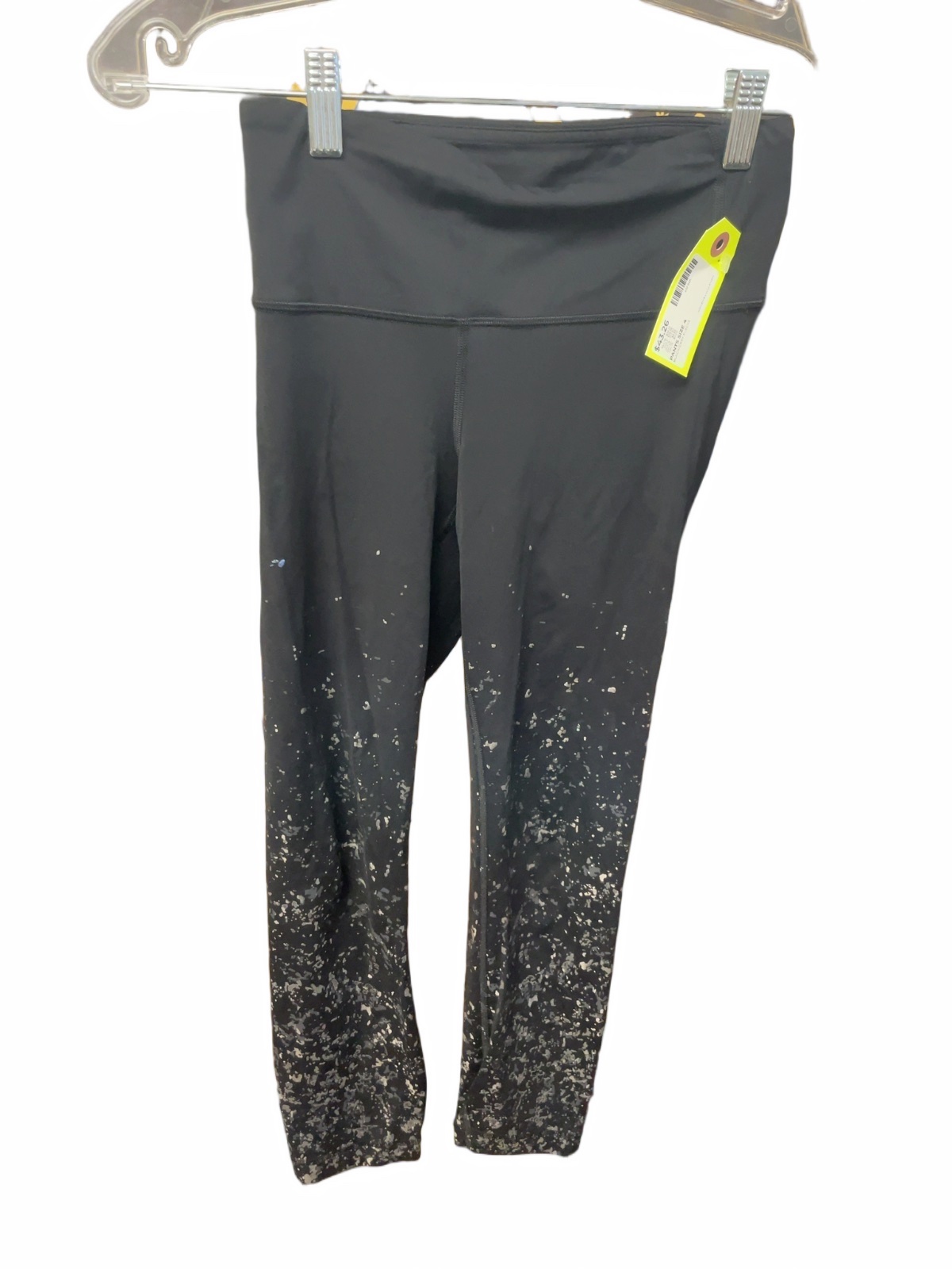 Lululemon Leggings Size 4 Black/Grey Flecks - image 1