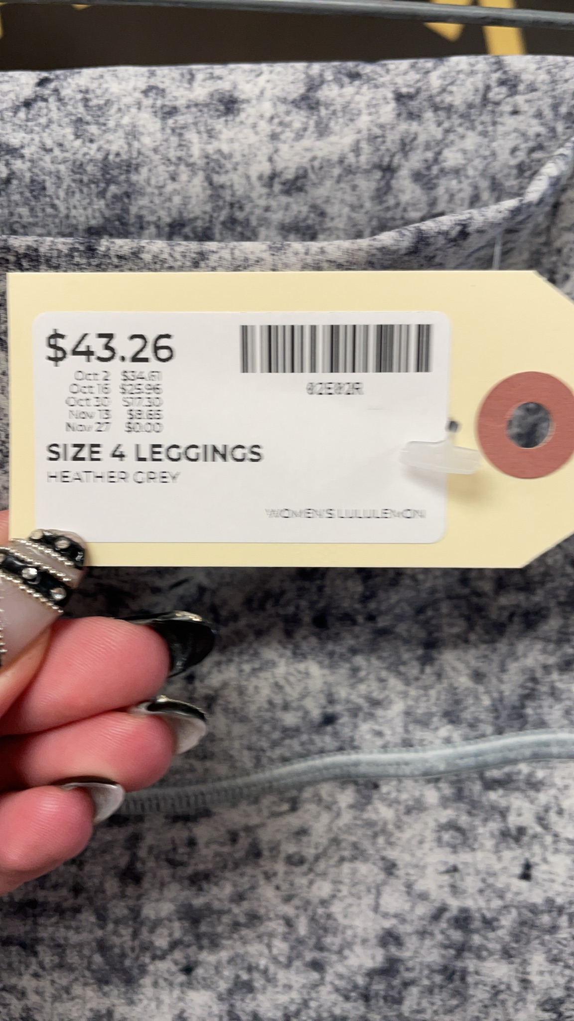 Lululemon Leggings Size 4 Heather Grey