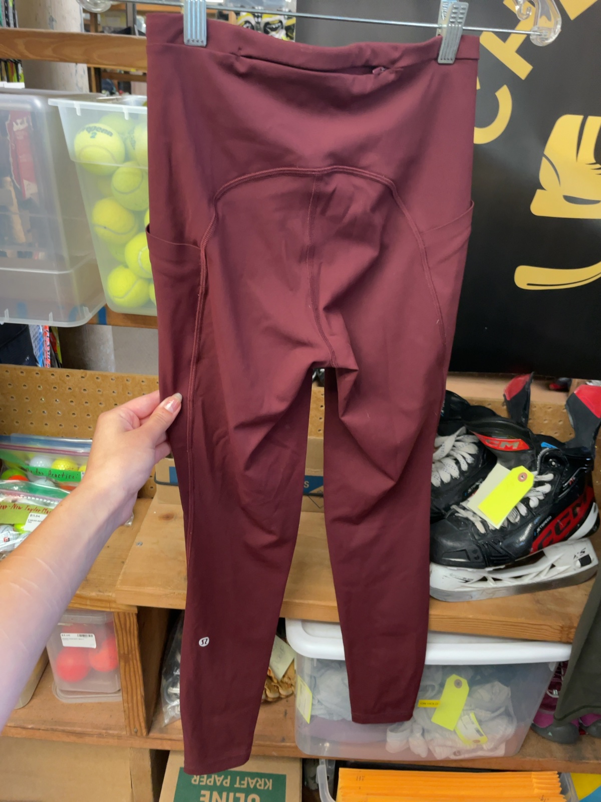 Lululemon Leggings Size 4 Maroon