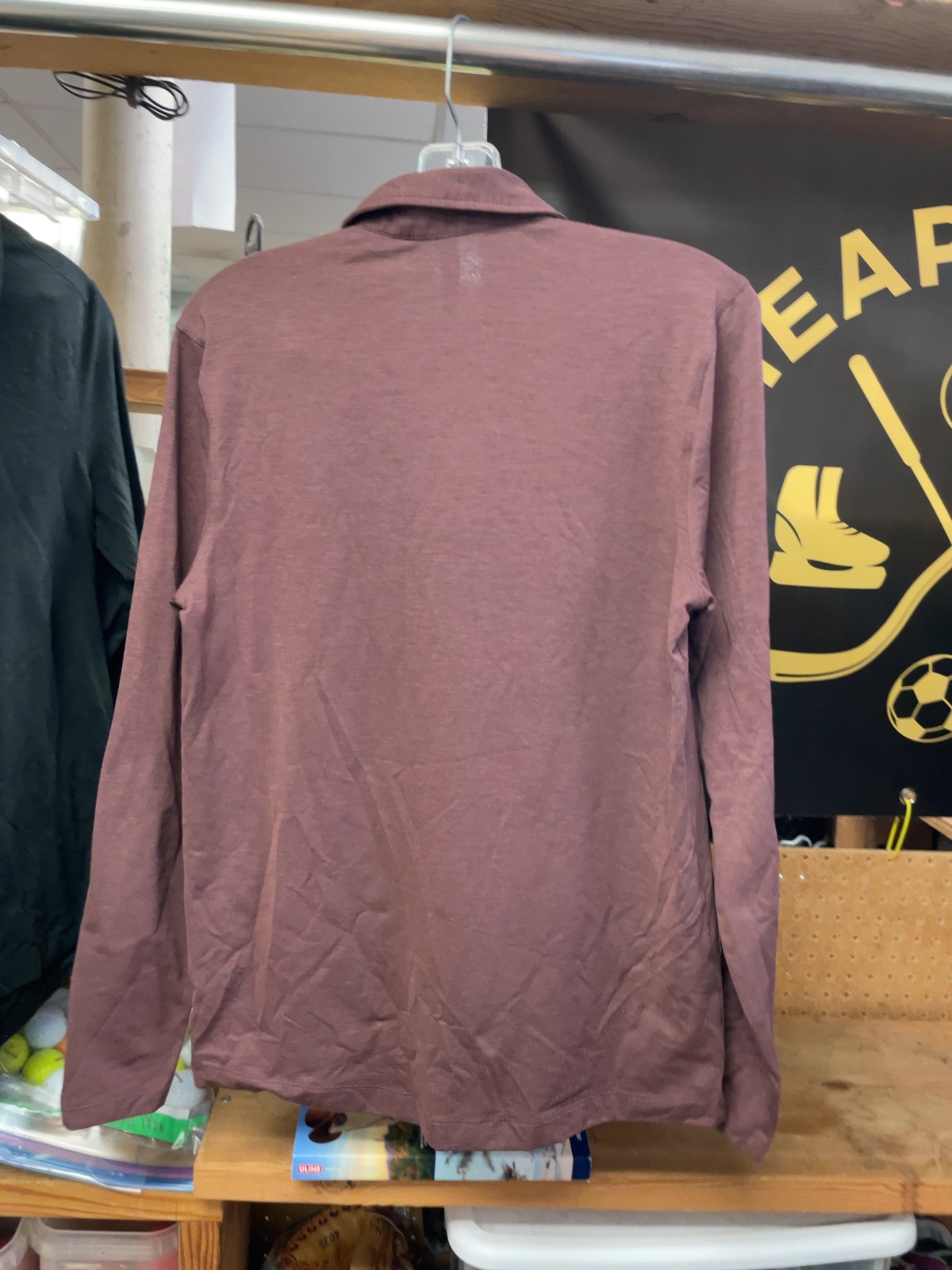 Lululemon Long Sleeve Polo Size Small Maroon