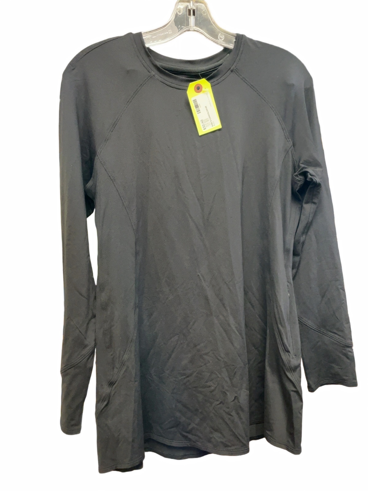 Lululemon Longsleeve Size 6 Black Athletic Top - image 1