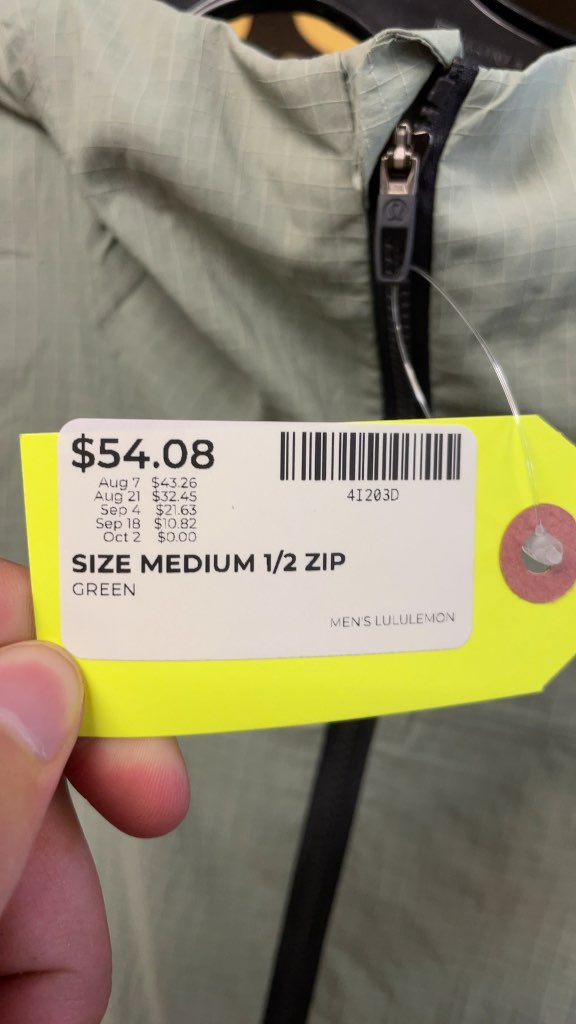 Lululemon Men's 1/2 Zip Hooded Jacket