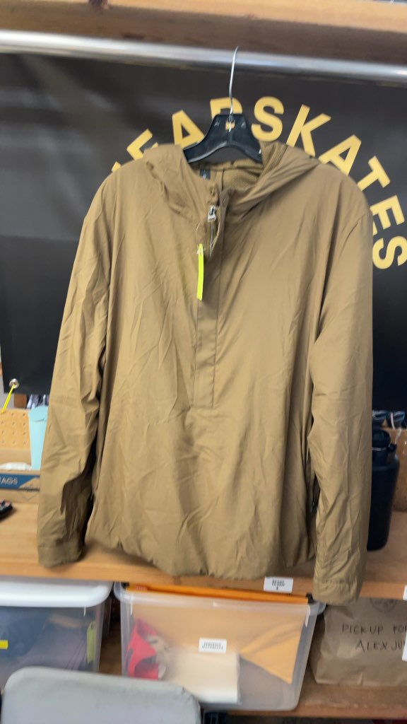 Lululemon Men's Hooded Pullover Jacket - Tan - Size L