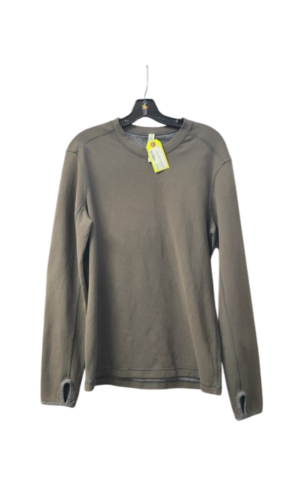 Lululemon Men's Long Sleeve Shirt - Brown - Size Medium